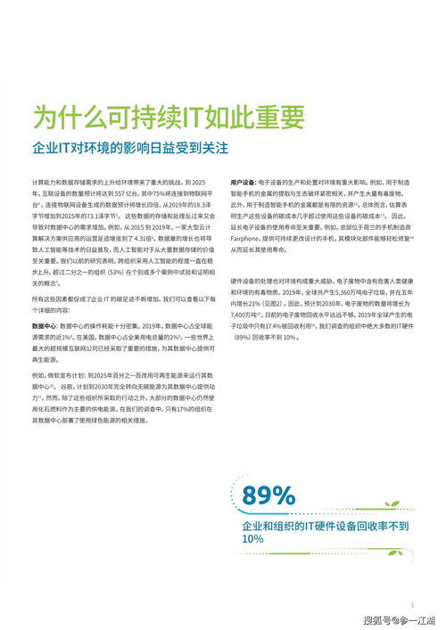 可持續IT 綠色IT革命時機已到